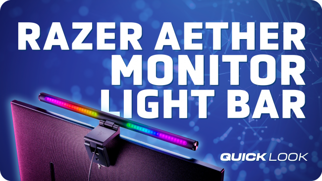 De Razer Aether Monitor Light Bar brengt nog meer RGB in je opstelling