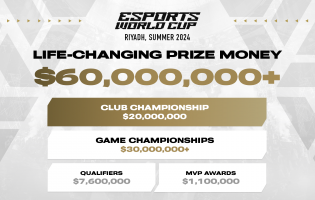 Esports World Cup met verbluffende totale prijzenpot van $ 60 miljoen