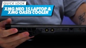 XMG Neo 15 Laptop & XMG Oasis Cooler - Snelle look